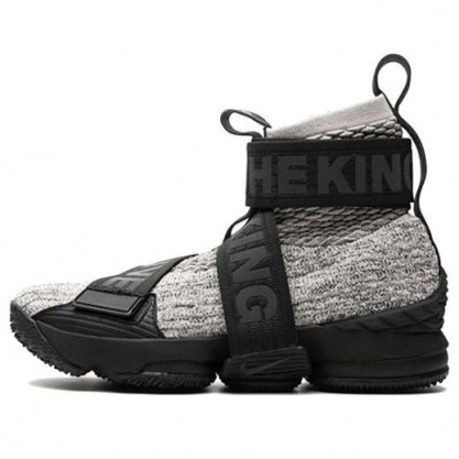 Nike Kith x LeBron Lifestyle 15 'Concrete' Black/Grey-Sail-White AO1068-100