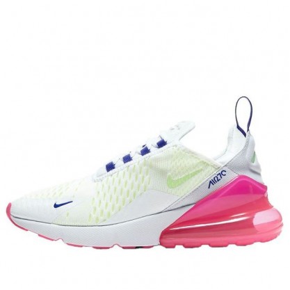 Nike Womens Air Max 270 'White Pink Blast Volt' White/Pink Blast/Indigo Burst/Volt DH0252-100