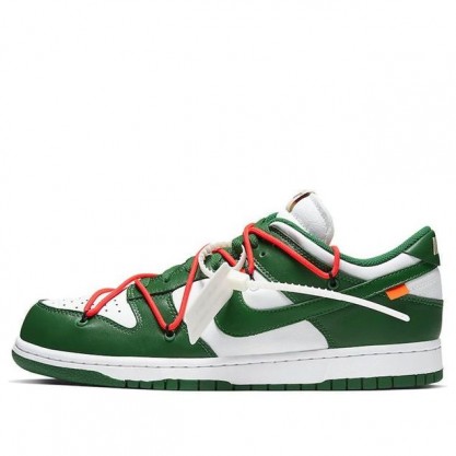 Nike Dunk Low LTHR OW Off-White - Pine Green CT0856-100