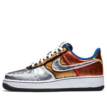 Nike Air Force 1 Low 'Olympic' Black/Metallic Silver/Chile Red DA1345-014