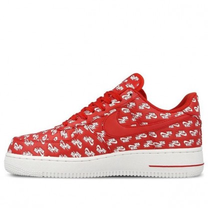 Air Force 1 07 QS All Over Logo Pack - Red AH8462-600