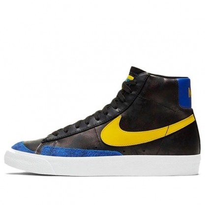 Nike Blazer Mid 'Peace, Love and Basketball' Black/Speed Yellow/Game Royal/White DC1414-001