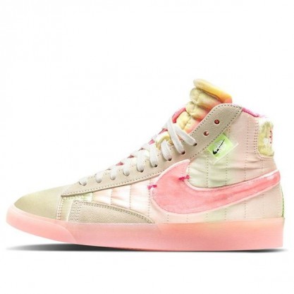Nike Womens WMNS Blazer Mid Rebel 'Spring Festival' Coconut Milk White/Pink Tint/Bright Green/Light Lemon Green/Super Brilliant Pink DD8482-163
