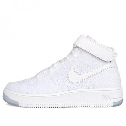 Nike Womens Air Force 1 Flyknit White 818018-100