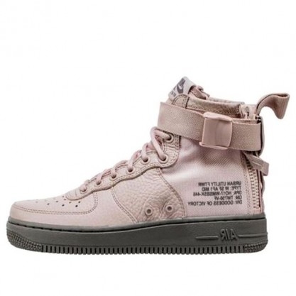 Nike Womens WMNS SF Air Force 1 Mid 'Siltstone Red' Siltstone Red/Dust-Siltstone Red AA3966-600