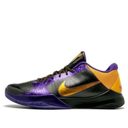 Nike Zoom Kobe 5 'Lakers' Black/Del Sol-Varsity Purple 386429-071