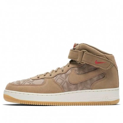 Nike Air Force 1 Mid 07 Premium 'N7' Canteen/University Red-Light AT6167-200