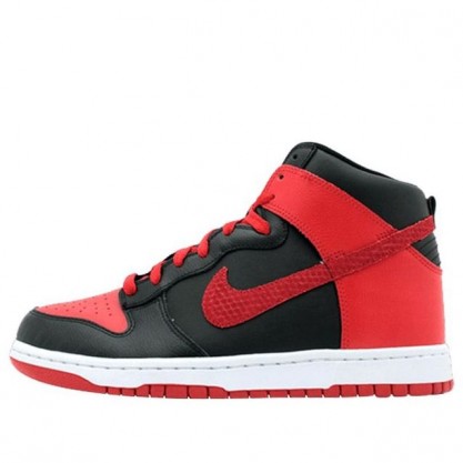 Nike Dunk High Black Sport Red 317982-051