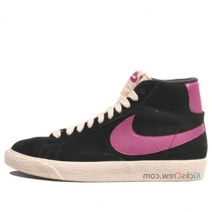 Nike Womens WMNS Blazer Mid Black Rave Pink 375573-062