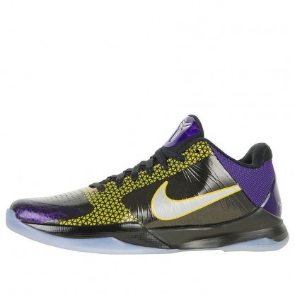 Nike Zoom Kobe 5 POP 'Playoff Carpe Diem' Black/Chrome-Del Sol-Varsity Purple 395780-001