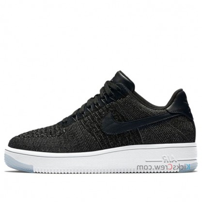 Nike Womens Air Force 1 Flyknit Low Black Anthracite 820256-001