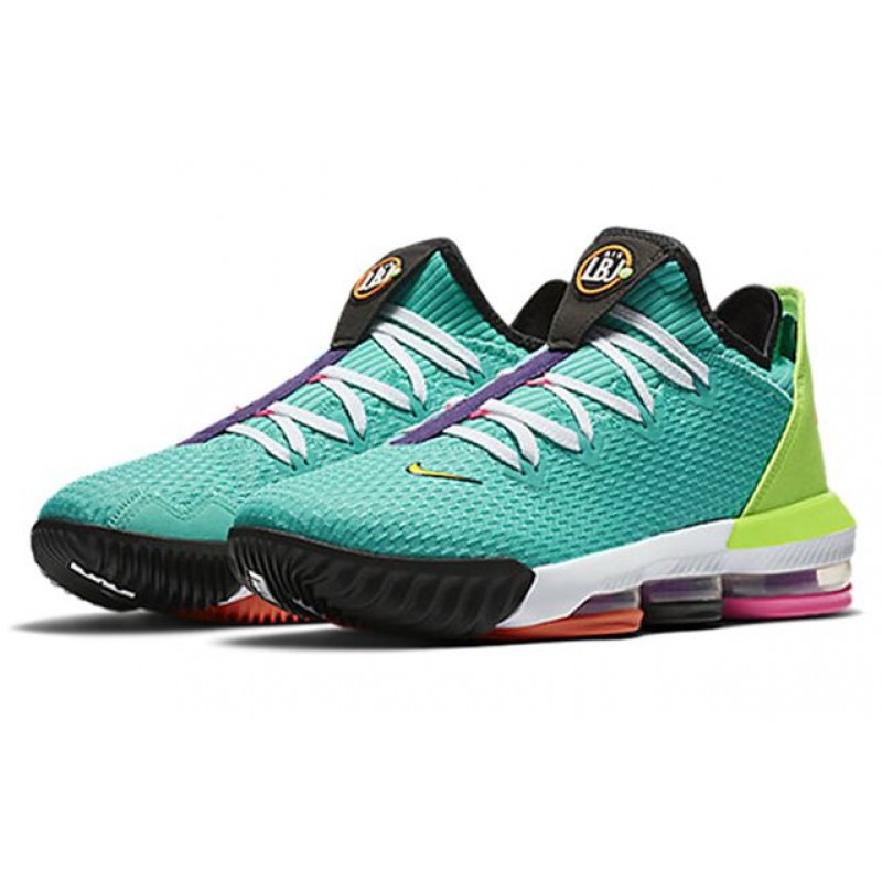 Nike LeBron 16 Low 'Air Max Trainer 2' Hyper Jade/Total Orange-Electric Green CI2668-301